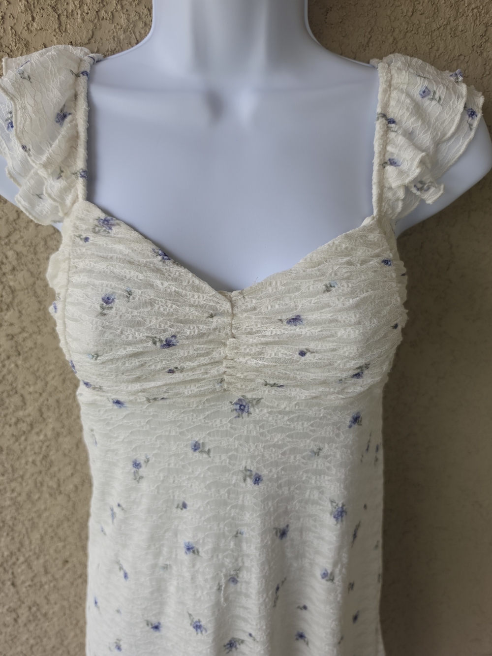 Double Ruffle Ruched Mini Dress - Picture 4 of 10